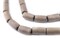 The Bead Chest Brown Tube Natural Wood Beads (15x8mm): Organic Eco-Friendly Wooden Bead Strand for DIY Jewelry, Crafts, Necklace and Bracelet Making